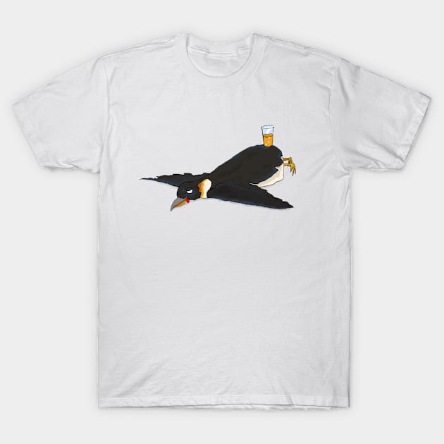 Merry Penguin T-Shirt by Jokertoons